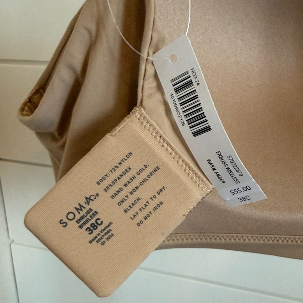 Soma Seamless Nude Bra Enbliss wireless - Picture 3 of 3
